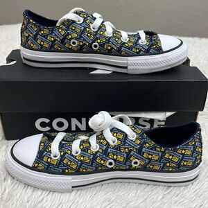 Converse kids size 13 blue and yellow all star new in box